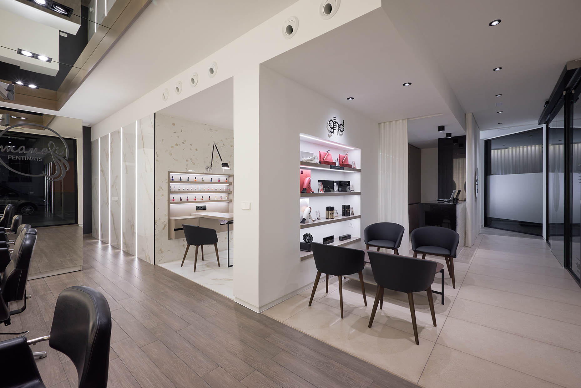 Diseño de centro de peluquería y estética