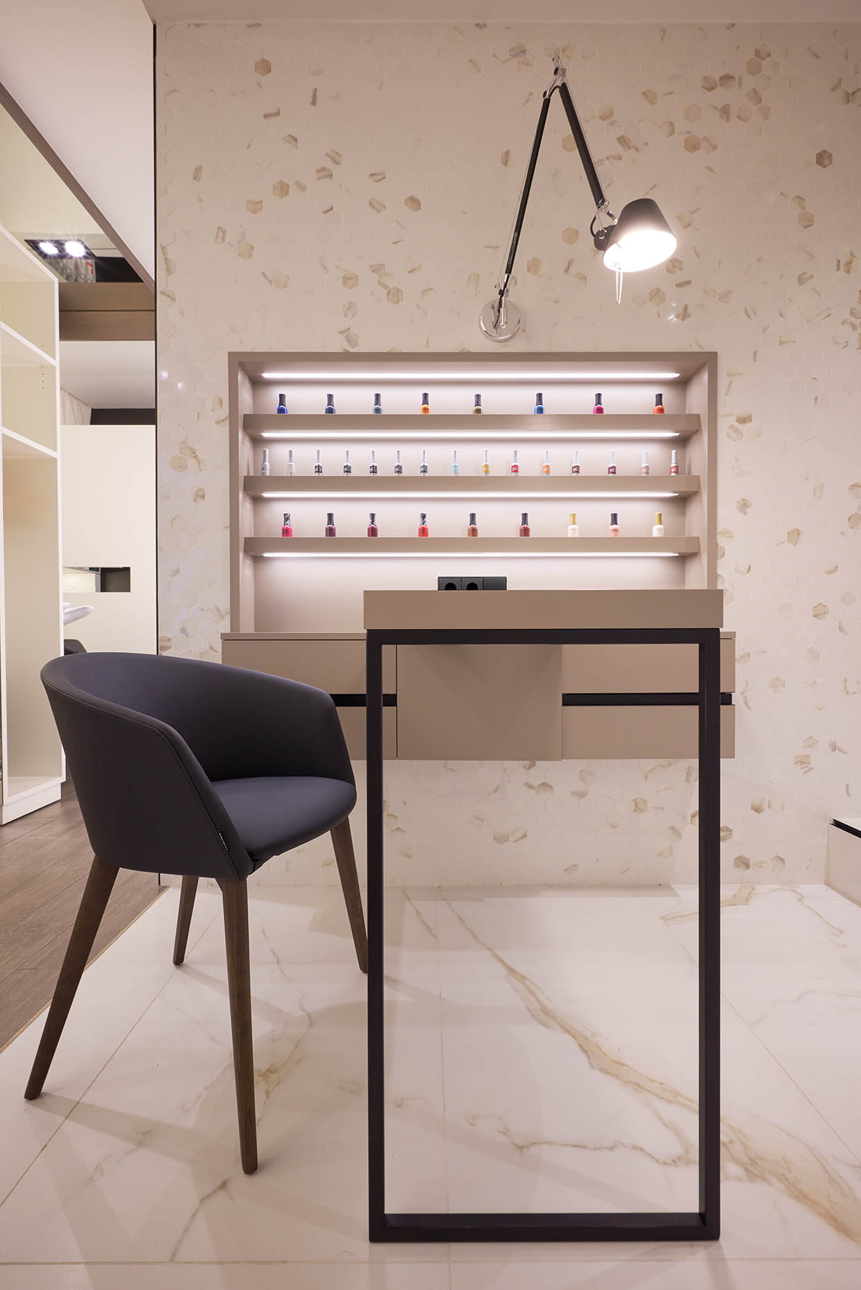Diseño de centro de peluquería y estética