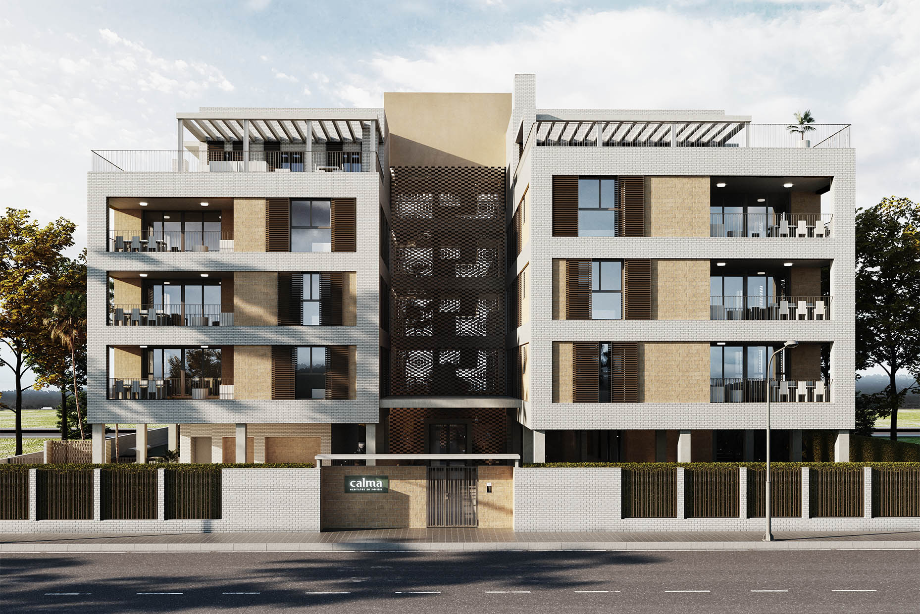 Diseño y estrategia de complejo residencial, la calma.