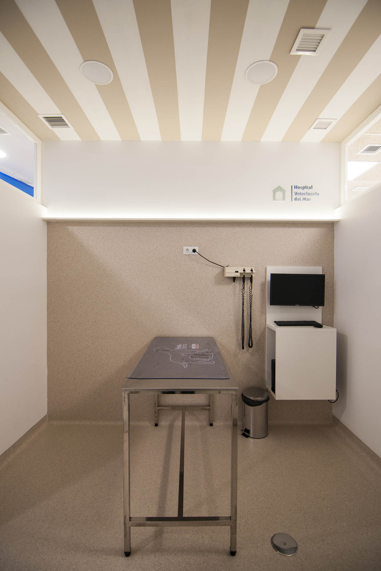 Diseño gabinete canino hospital veterinario