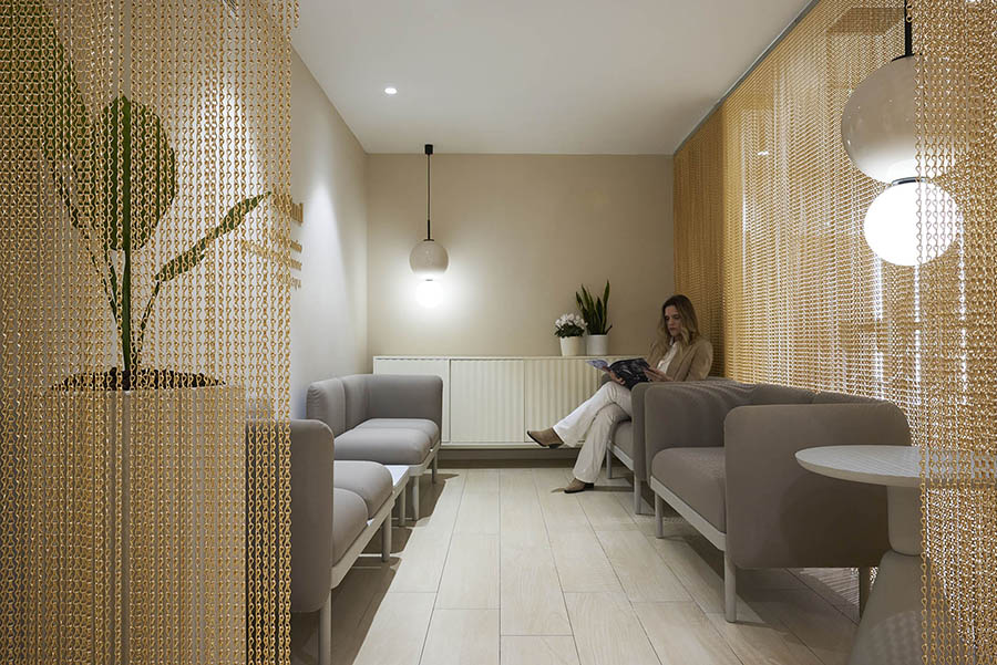 Zona de espera textil