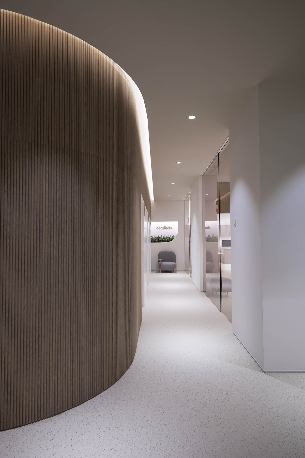Diseño zona espera clínica dental