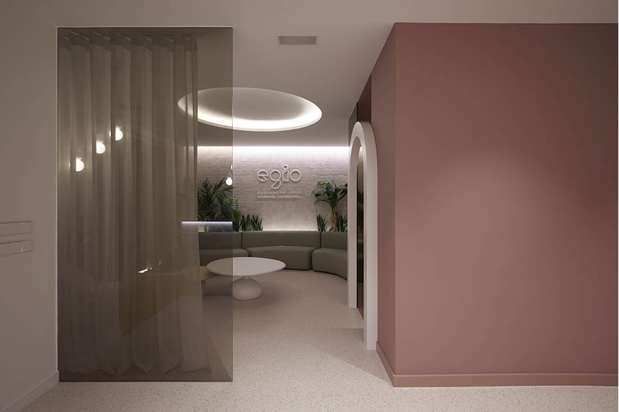 Proyecto de interiorismo de la Clínica ortodoncia Elisabeth Egio, Ortodoncia y Cuidado Dental.
Diseño zona de espera.